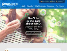 Tablet Screenshot of maculogix.com